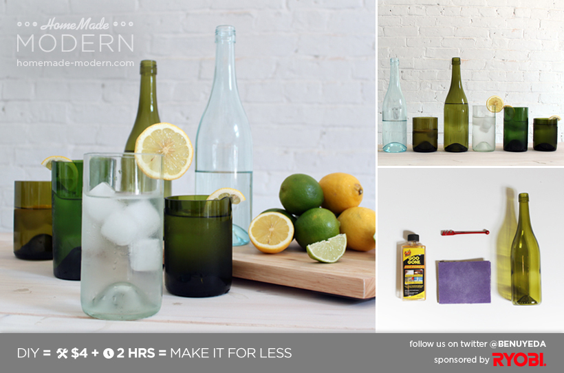 HomeMade Modern DIY EP1.1 Wine Bottle Glasses Postcard