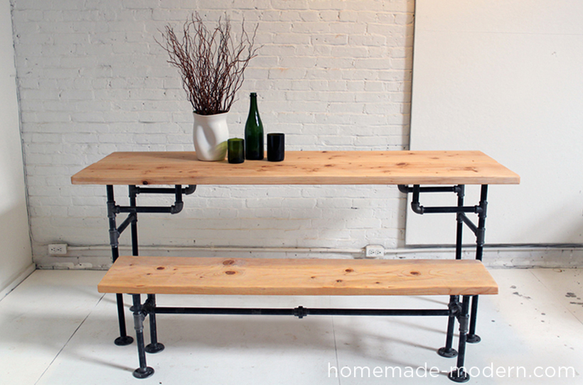 HomeMade Modern DIY EP3 Wood and Iron Table Other Options