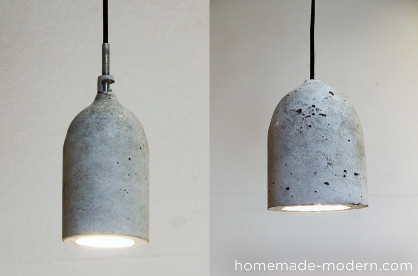HomeMade Modern DIY EP9 Concrete Pendant Lamp Options