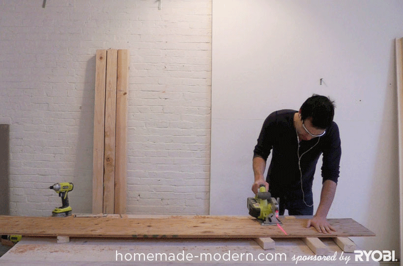 HomeMade Modern DIY EP17 Modern Rustic Mudroom Step 3