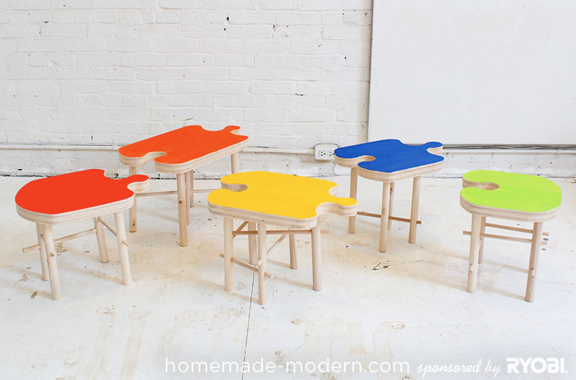 HomeMade Modern DIY EP18 Puzzle Stool Options