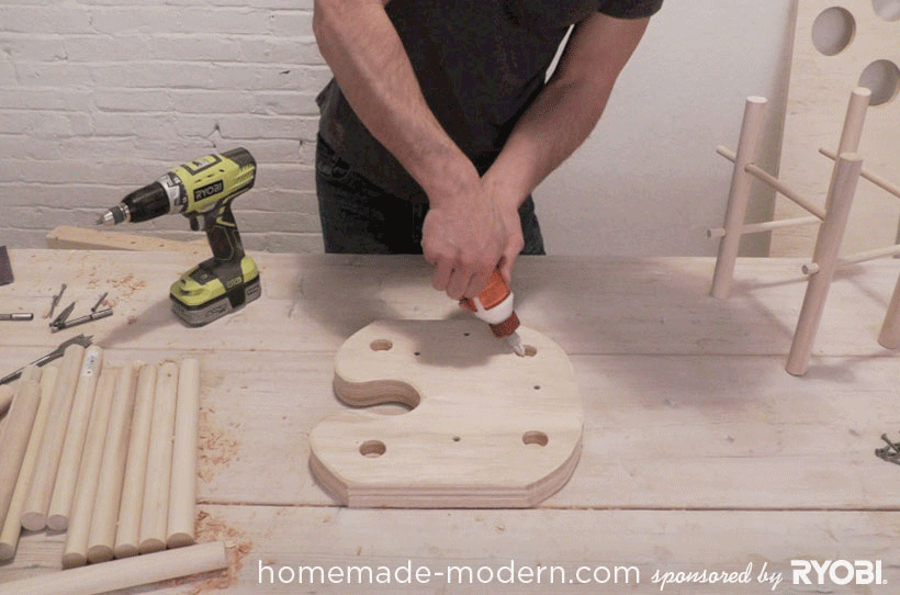 HomeMade Modern DIY EP18 Puzzle Stool Step 12