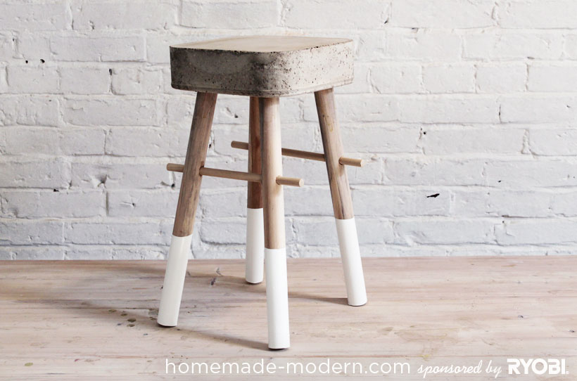 How To Make A Diy Concrete Stool Man Made Diy Crafts