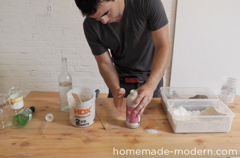 HomeMade Modern DIY EP27 Concrete Vases Step 3