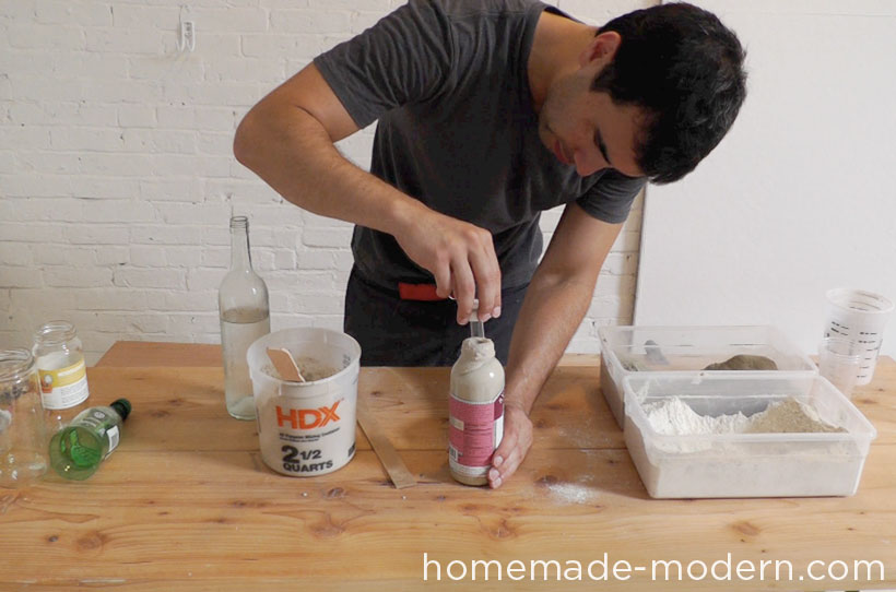 HomeMade Modern DIY EP27 Concrete Vases Step 3
