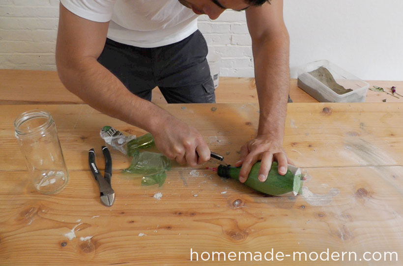 HomeMade Modern DIY EP27 Concrete Vases Step 4