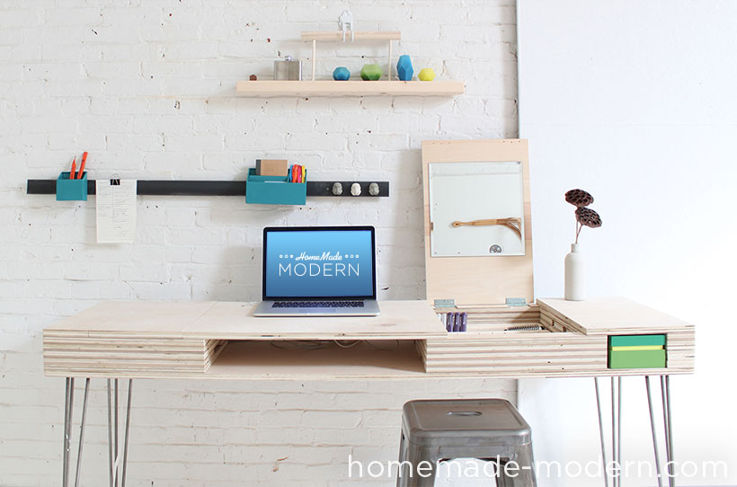 DIY Modern Writing Desk 