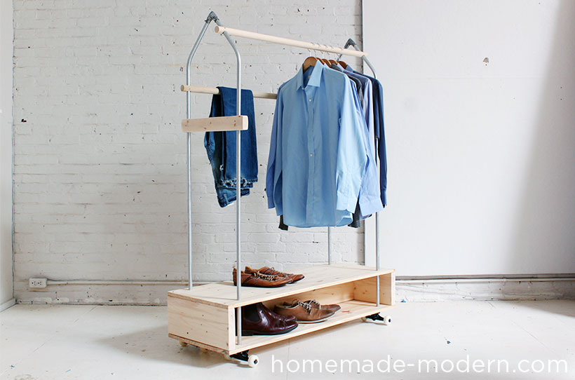 HomeMade Modern DIY Garment Rack Options