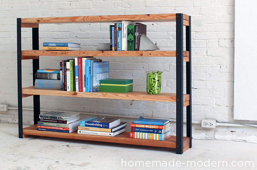 Home made store book shelves