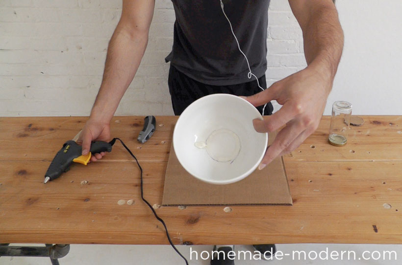 HomeMade Modern DIY EP37 Concrete Bowl Lamp Step 2