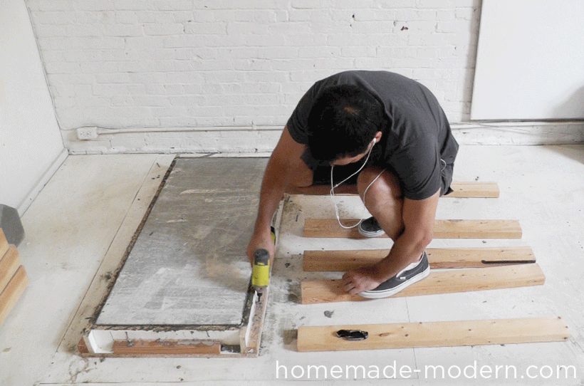 HomeMade Modern DIY EP38 Wood + Concrete Kitchen Island Step 9