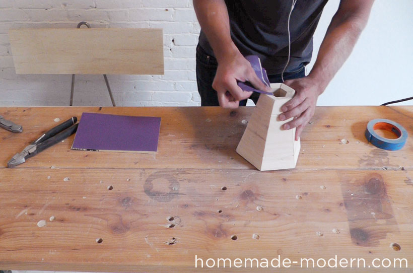 HomeMade Modern DIY EP42 Wood Pendant Lamp Step 5