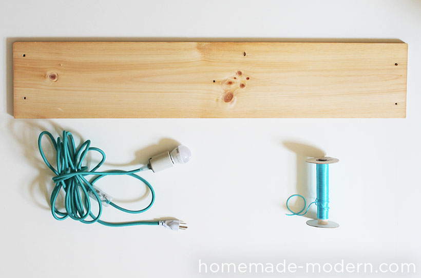 HomeMade Modern DIY EP42 Wood Pendant Lamp Supplies