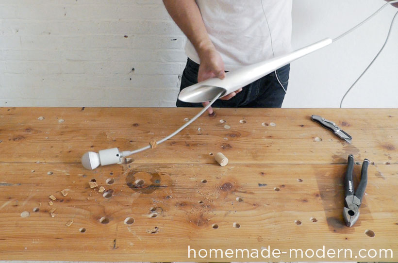 HomeMade Modern DIY EP43 Baseball Bat Lamp Step 9