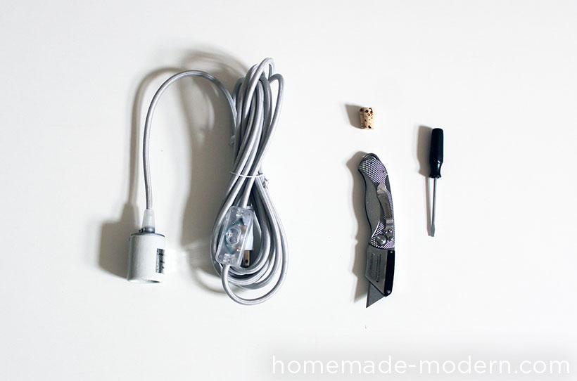 HomeMade Modern DIY EP43 Baseball Bat Lamp Supplies