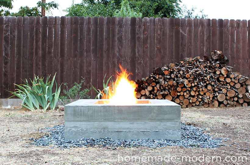 HomeMade Modern DIY Concrete Fire Pit Options