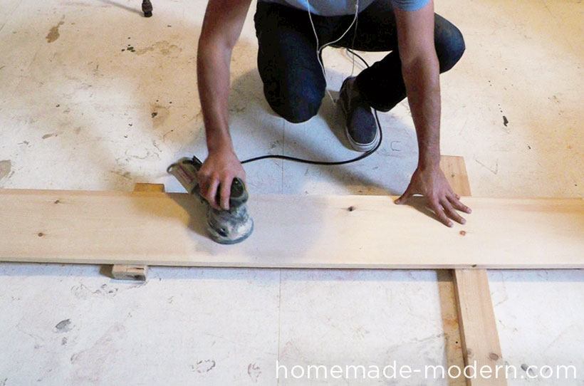 HomeMade Modern DIY Pipe Shelves Step 2