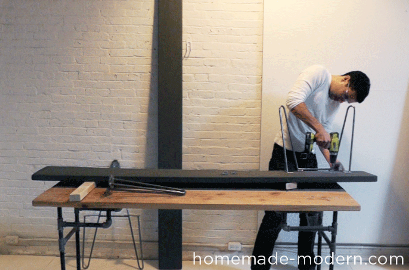 HomeMade Modern DIY EP28 Hairpin Bench Step 3