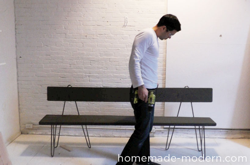HomeMade Modern DIY EP28 Hairpin Bench Step 3