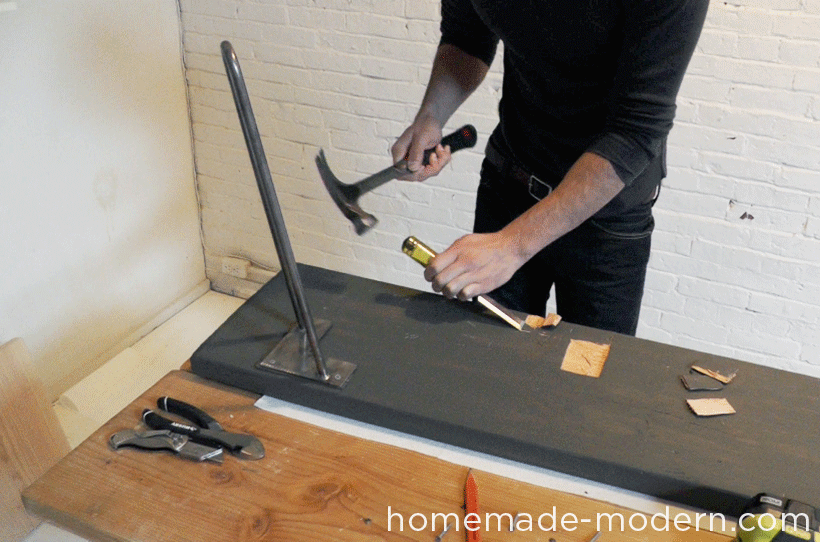 HomeMade Modern DIY EP28 Hairpin Bench Step 4
