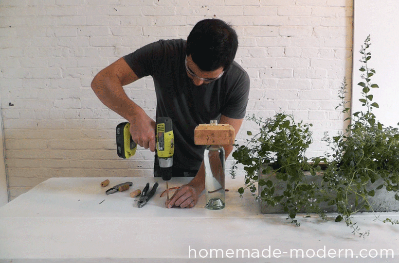 HomeMade Modern DIY EP41 Self Watering Concrete Planter Step 17