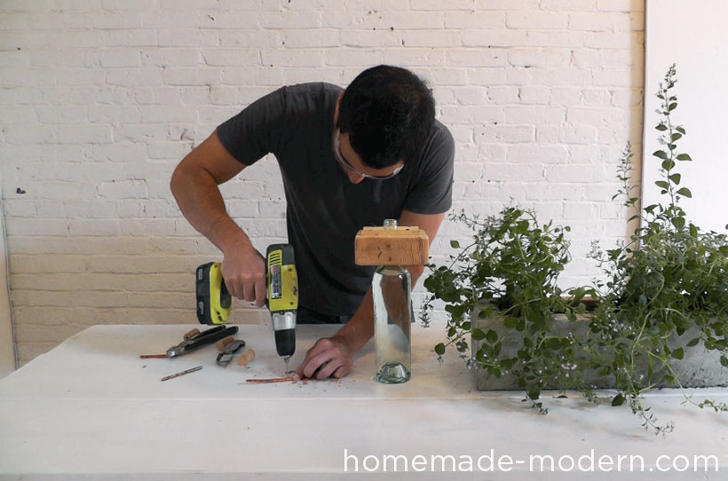 HomeMade Modern DIY EP41 Self Watering Concrete Planter Step 18