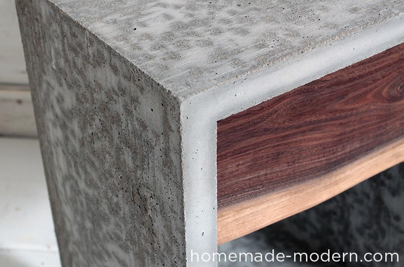 HomeMade Modern DIY EP56 Concrete Walnut Nightstand Options