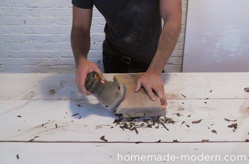 HomeMade Modern DIY EP56 Concrete Walnut Nightstand Step 11