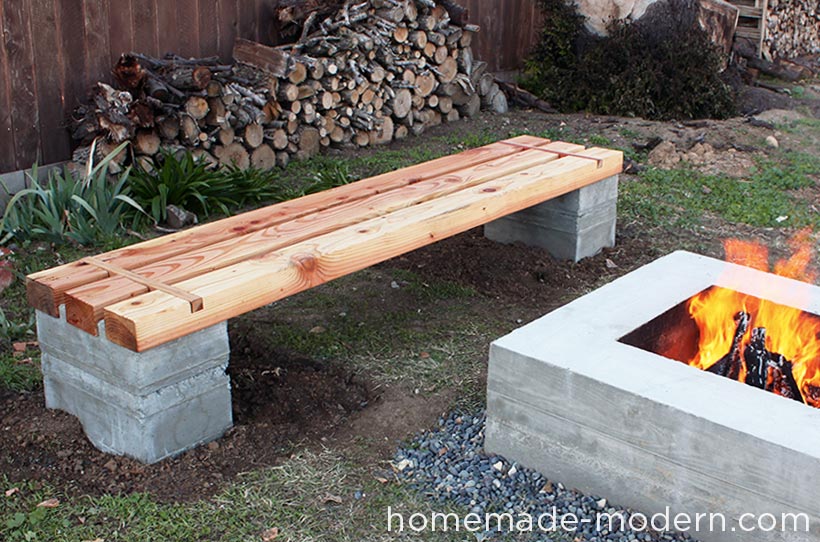 HomeMade Modern EP57 Outdoor Concrete Bench