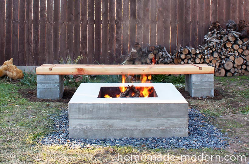 Homemade Modern Ep57 Outdoor Concrete Bench