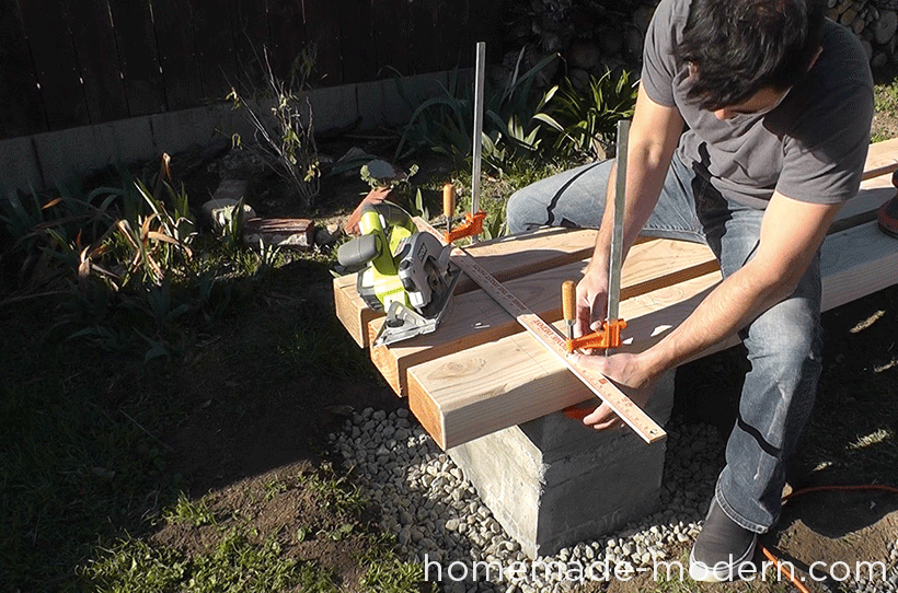 HomeMade Modern DIY EP57 Outdoor Concrete Bench Step 10