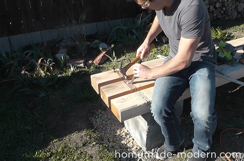 HomeMade Modern DIY EP57 Outdoor Concrete Bench Step 10