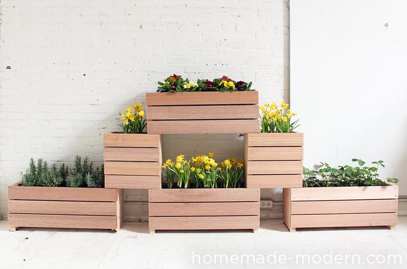 HomeMade Modern DIY Stackable Planters Options