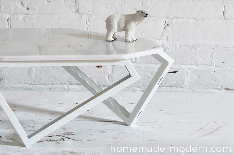 HomeMade Modern DIY EP61 Geometric Marble Coffee Table Options