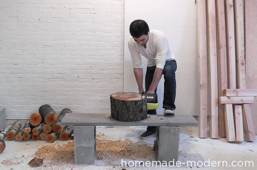 HomeMade Modern DIY EP62 Little Log Chair Step 3