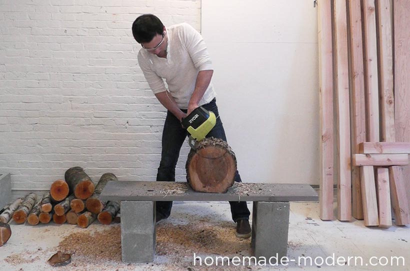 HomeMade Modern DIY EP62 Little Log Chair Step 4