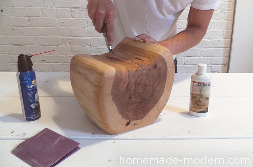 HomeMade Modern DIY EP62 Little Log Chair Step 7