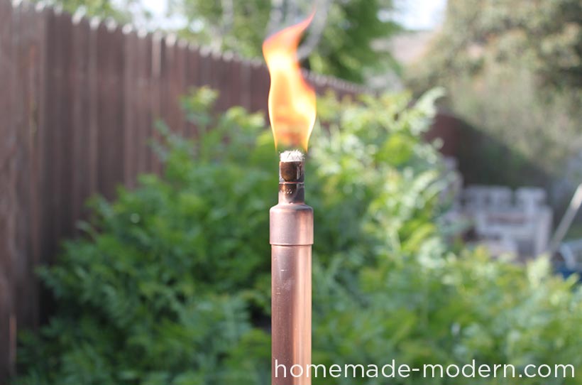 HomeMade Modern DIY Copper Tiki Torches Options