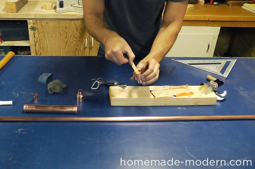 HomeMade Modern DIY EP63 Copper Tiki Torches Step 4