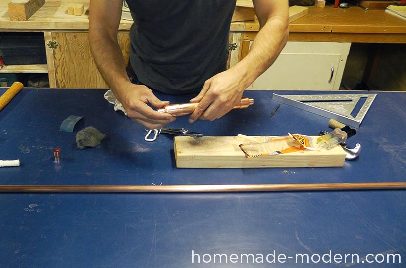 HomeMade Modern DIY EP63 Copper Tiki Torches Step 4