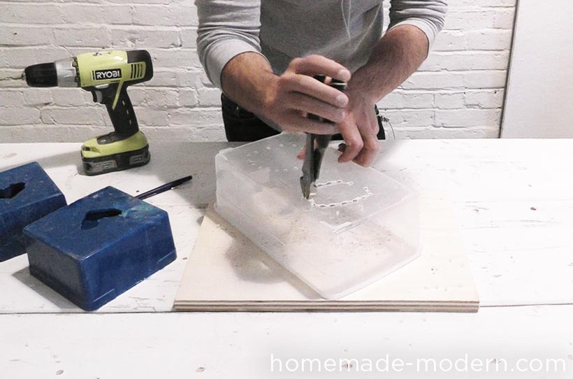 HomeMade Modern DIY EP72 Concrete Heart Box Step 7