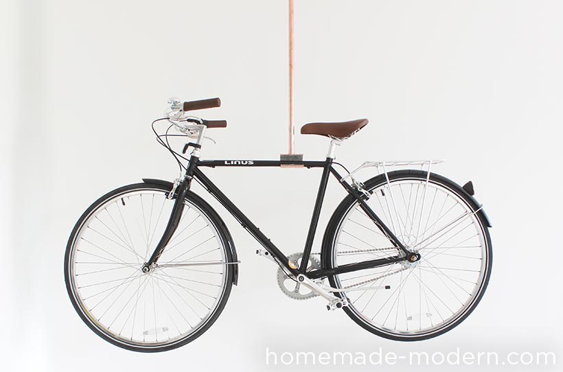 HHomeMade Modern DIY EP76 Copper Bike Rack Options